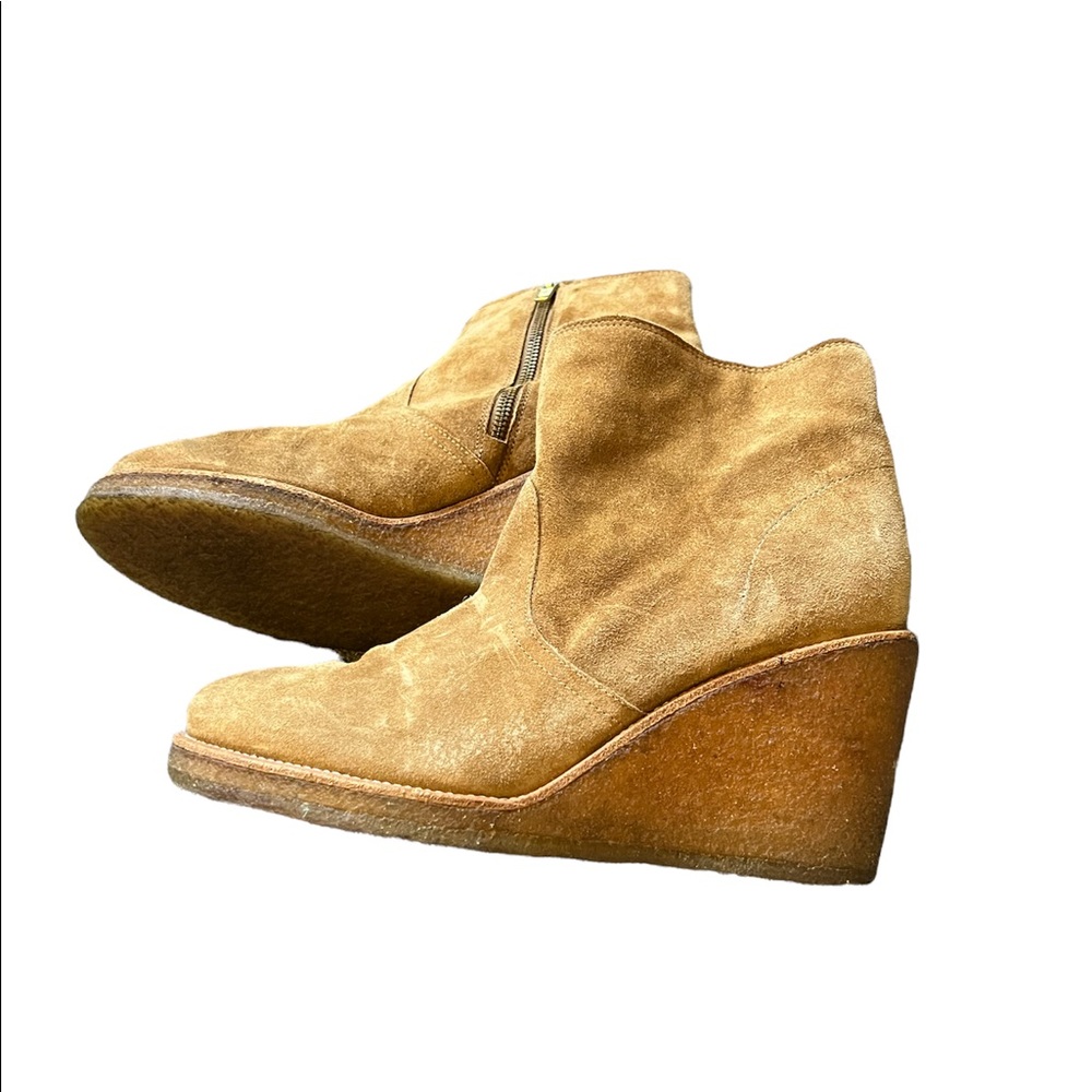 APC Suede Wedge Boots